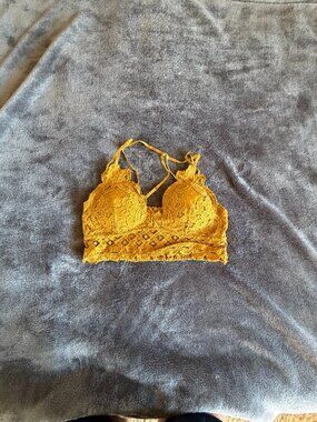 NWOT Anemone Bralette Mustard Yellow Size Large L